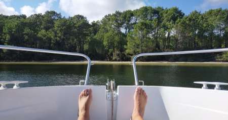 Massage d�tente sur un bateau