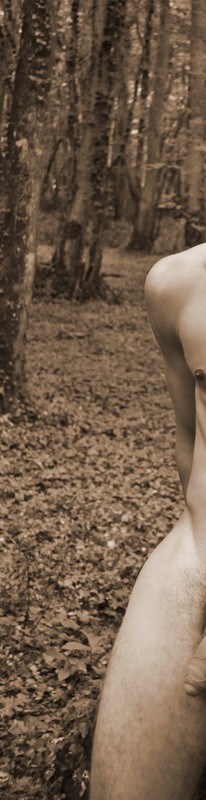 Randonn�e nue en foret